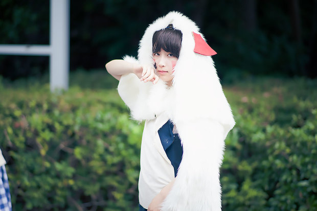 小春ユリさんの『もののけ姫』サン コスプレ3