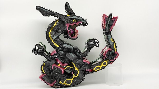 野生のカイオーガが現れた!? 綿棒でポケモンのドット絵を再現した職人のこだわり - KAI-YOU