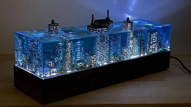 水没ジオラマ」のMASAKIが初個展 侘しい廃墟の情景を生み出す巧みの技 - KAI-YOU