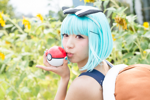 白幡いちほさん/ゼニガメ Photo by 市村岬
