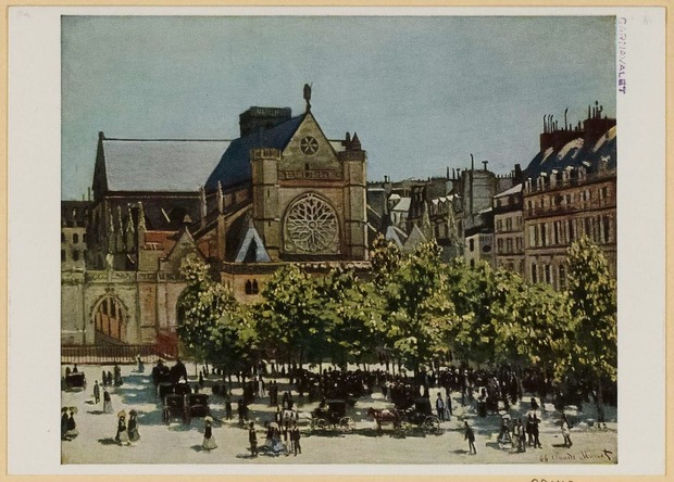 『Saint-Germain l'Auxerrois, par Claude Monet.』