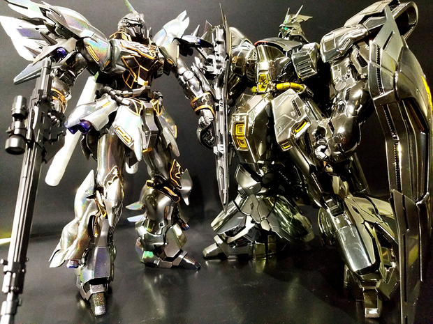 「ハイパークロームAg」「ハイパークロームAgR(レインボー)」で塗装