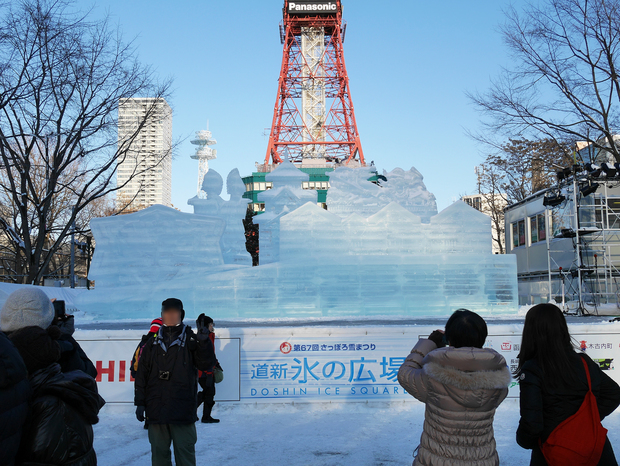 さっぽろ雪まつり_氷像_北海道新幹線