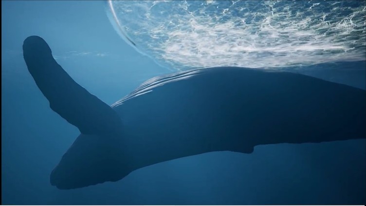 海の生命を体感するゲーム『Whale Fall』 藝大院生が手がける大海原の
