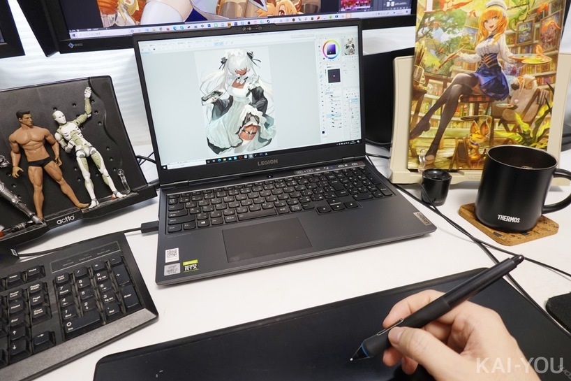 イラストレーター Lackインタビュー かつてノートpcに憤った絵師が Legion550i を使ってみた Kai You Net