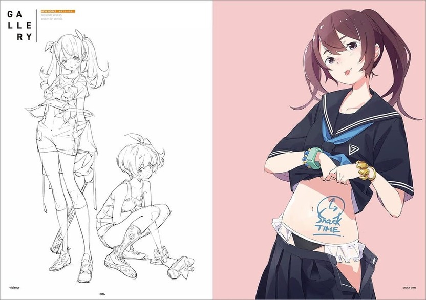 popman3580初画集 しなやかでポップな少女を描く