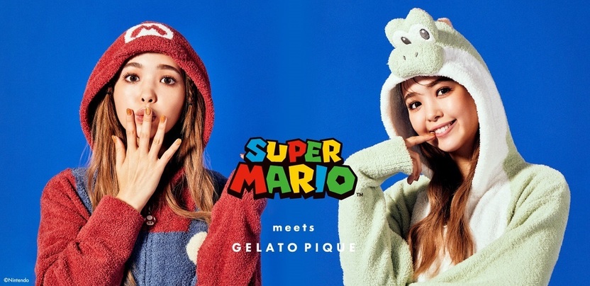 ジェラピケ×スーパーマリオ、第2弾はヨッシー！ パステルカラーで彩れ