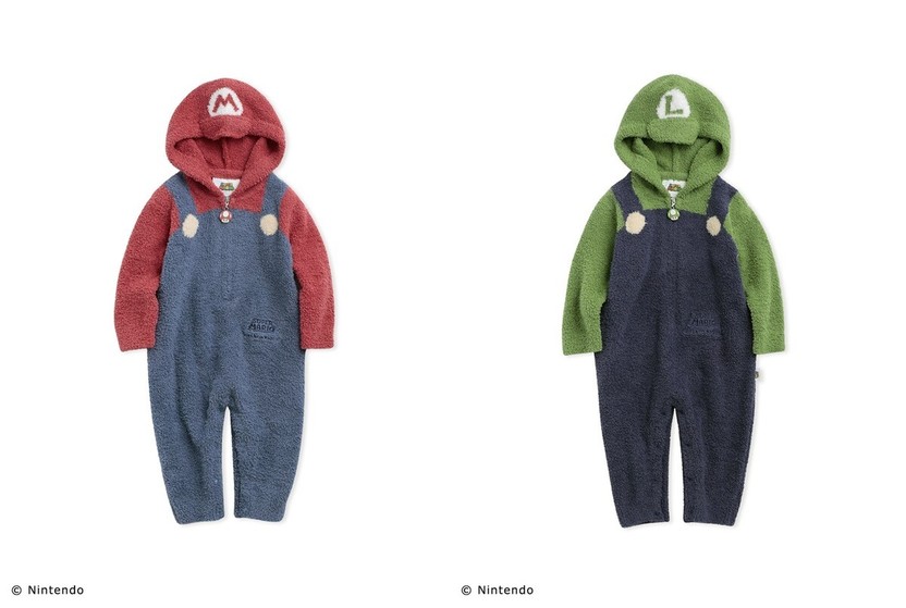 ジェラートピケ　マリオ　部屋着　パジャマ　ルームウェア ジェラート ピケ新作「スーパーマリオ」“ルイージ”になりきるルーム