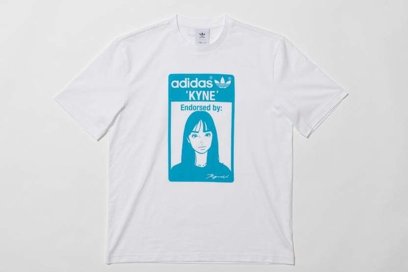 KYNE、アディダスと初コラボ 左右非対称のスタンスミスって
