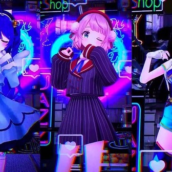 VTuberの「エフェクトダンス」がサイバー可愛い！ しぐれうい、 富士葵らが踊る