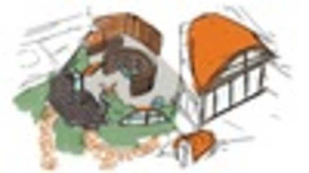 本田さんをイメージして大童さんが描き起こしたお家