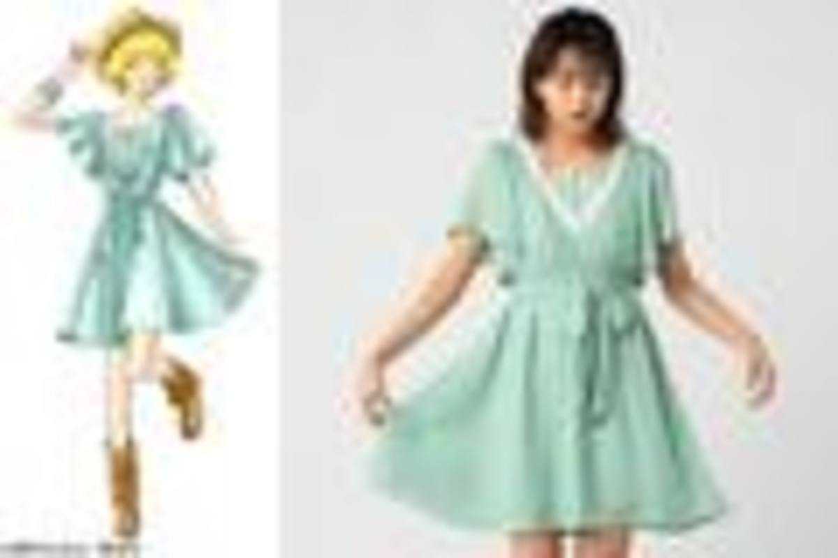 GALS!!×CECIL McBEE 寿（山咲）美由 レース使いチュニックワンピース