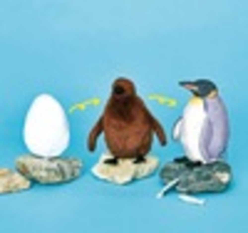「卵→ヒナ→成鳥に!? オウサマペンギン3変化ぬいぐるみ」